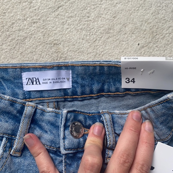 NWT ZARA Jean short size 34 - Picture 2 of 3